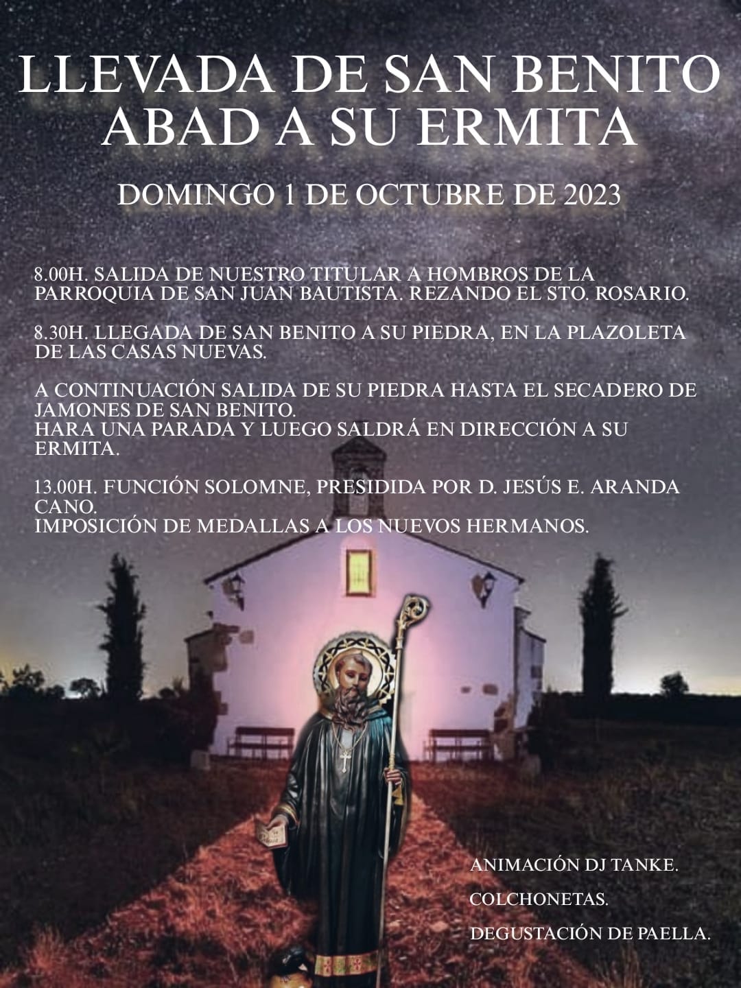 Cartel de Romería de San Benito abad 2023